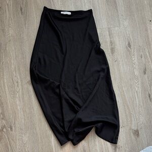 Petal & Pup Asymmetrical Black Skirt